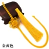 Chrysanthemum knot + tassel [golden yellow]