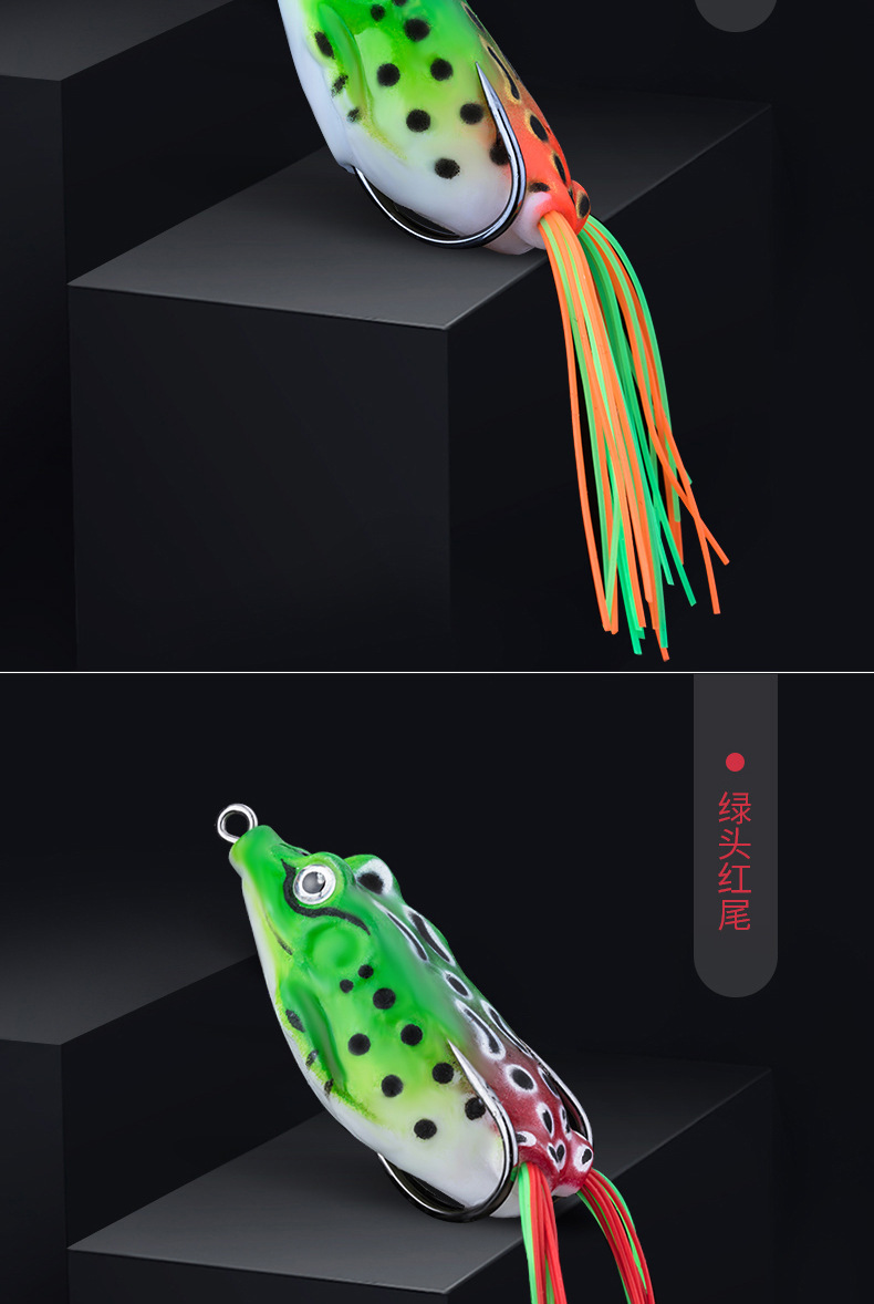 Floating Frog Fishing Lure Soft Plastic Frog Fishing Lures Fresh Water Bass Swimbait Tackle Gear