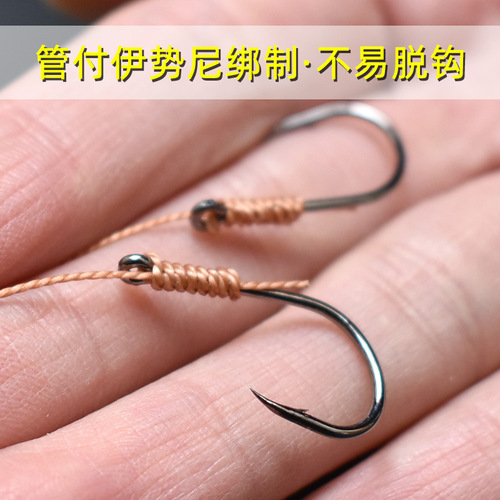 Explosive hook silver carp and bighead carp fishing group water monster 2 sets sea rod fishing cage fishing hook mine bait cage Iseni fish hook