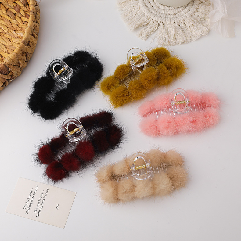 Mink Hair Catch Clip display picture 2