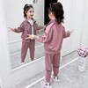 Girls&#39; suits Autumn 2020 new pattern Western style Spring and autumn nets children Children's clothing Big boy Fashionable girl Two piece set