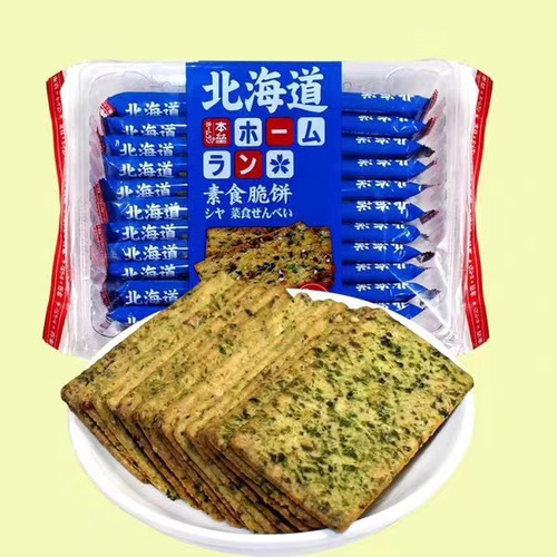 本垒 北海道素食脆饼 网红零食9种类蔬菜 整件 288g*12包