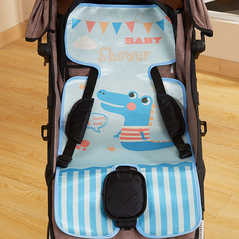 婴儿推车凉席宝宝车用凉席冰丝伞车席宝宝餐椅凉席子工厂直销