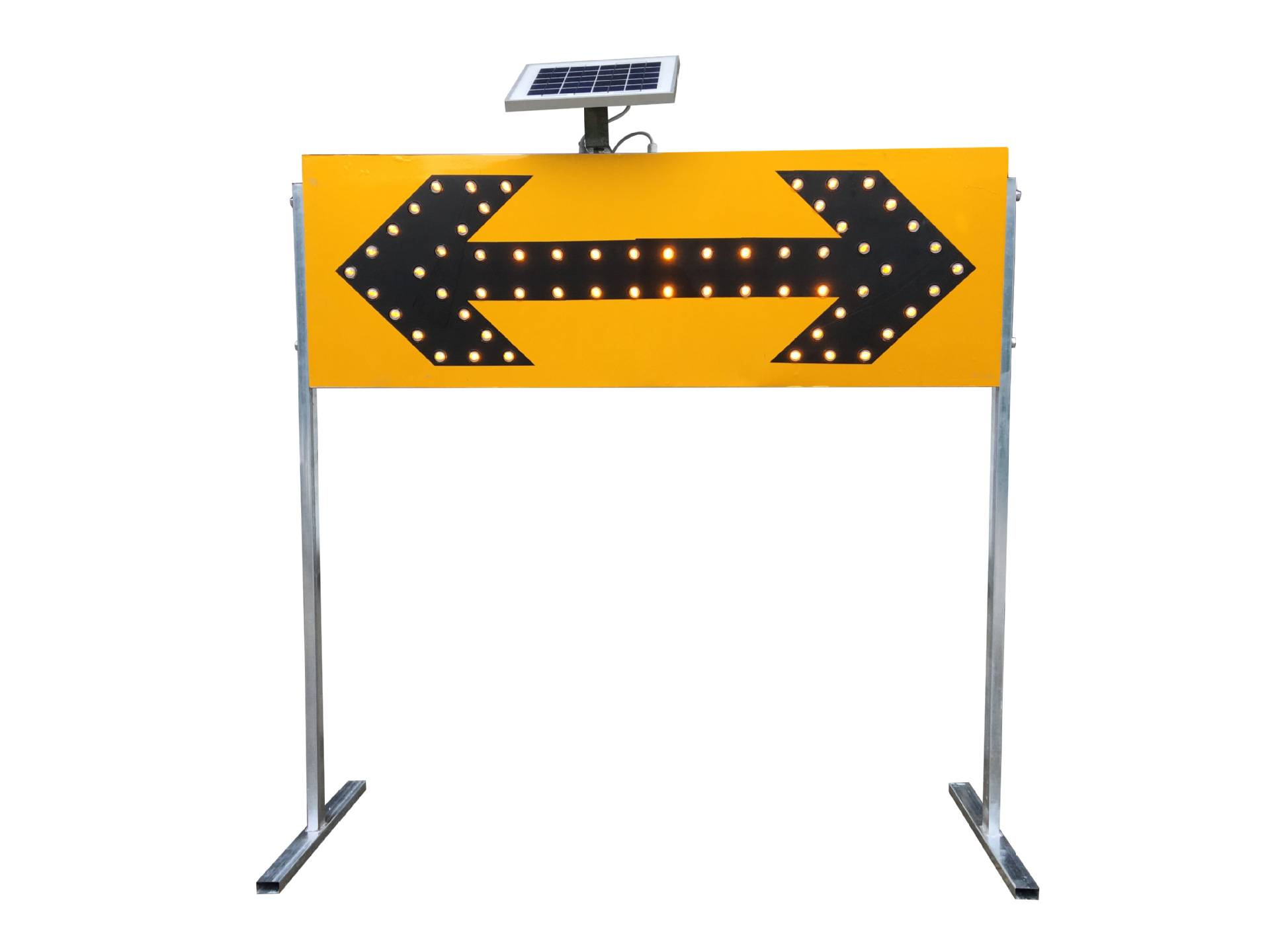 粤盾太阳能箭头灯太阳能施工导向牌LED箭头灯指示诱导灯 路障闪灯