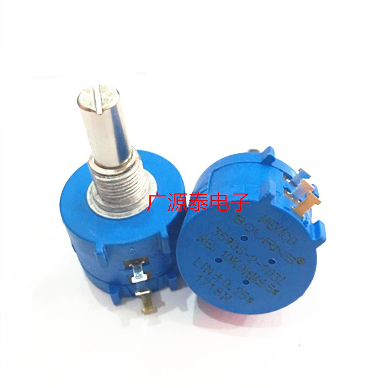厂家直销  精密多圈线绕电位器3590S-2-101L 阻值100欧 功率2W