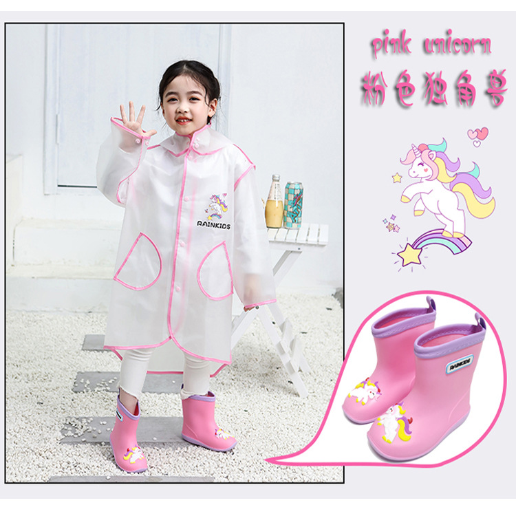 children's non-slip removable cartoon fashionable raincoat for men…