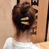 Children's hairgrip, fruit cute set, hairpins, Korean style, flowered