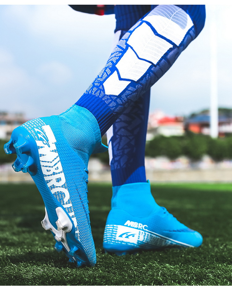 Scarpe da calcio con punte transfrontaliere per bambini e uomini Stivali da commercio estero con punta alta Primavera ed estate_voghion.com