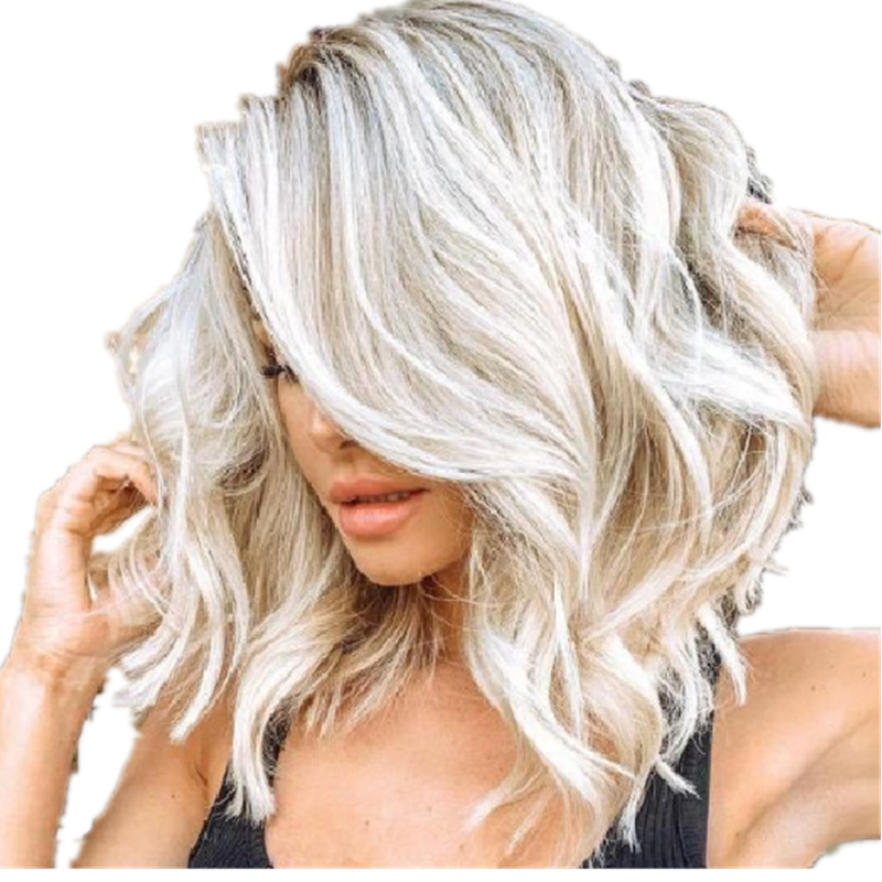 Peluca de las mujeres europeas y americanas hair2023 nueva fábrica de cubierta de cabello de mujer transfronteriza al por mayor de fibra química peluca cabeza cubierta de pelo corto rizado