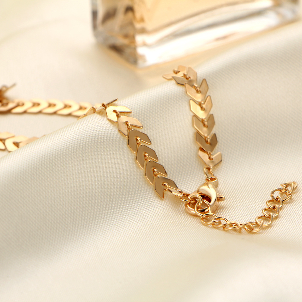 new arrow neck chain creative retro simple alloy metal necklace wholesale nihaojewelry
