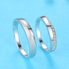 Ring for beloved, accessory, silver 925 sample, Korean style, wholesale