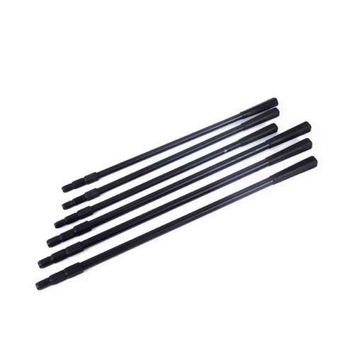 Black aluminum alloy fishing net pole, 3-section rotating positioning, black spray paint thickening and hardening, fishing net fishing gear