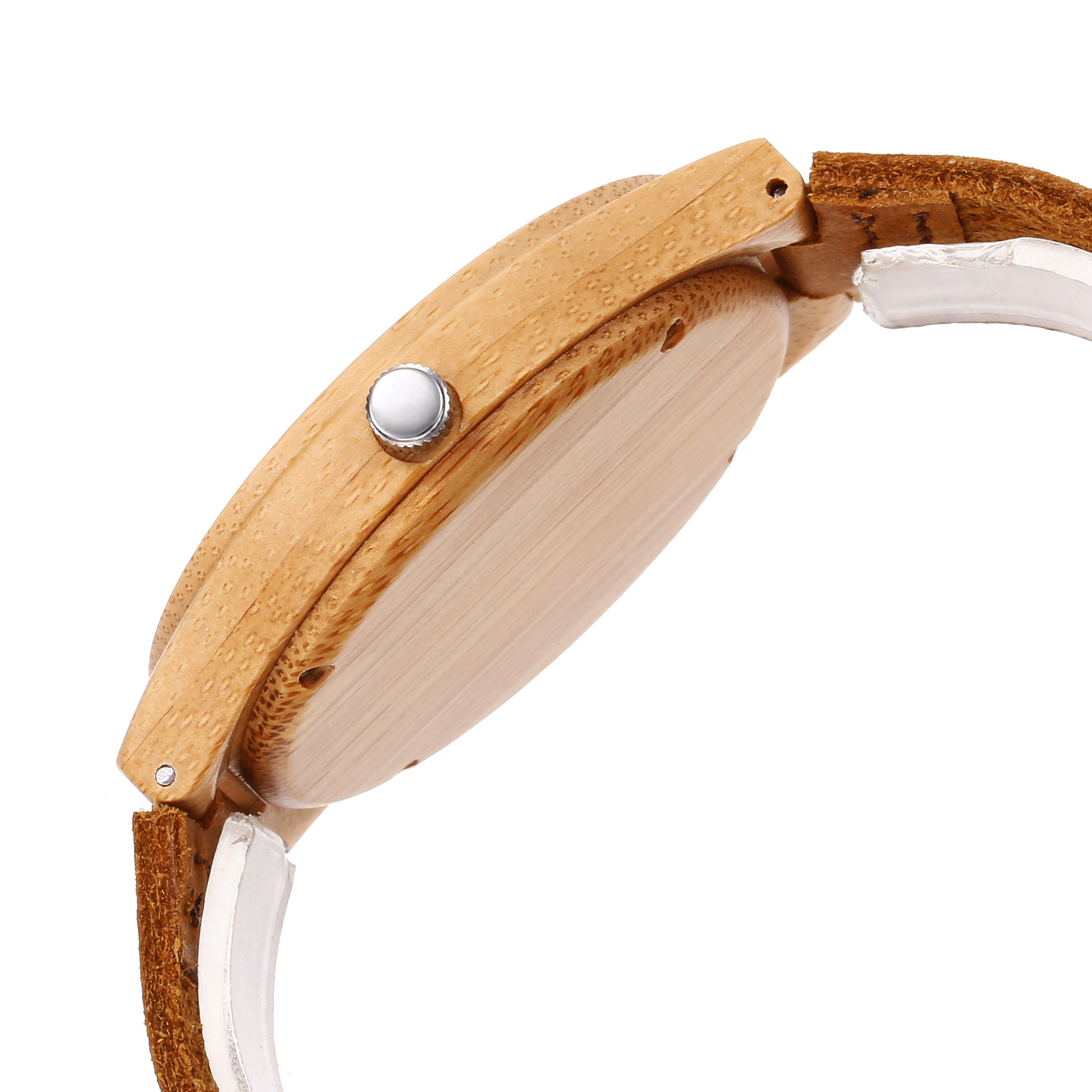 新款情侣款竹木手表 木质皮表带手表现货批发亚马逊日本站热卖款