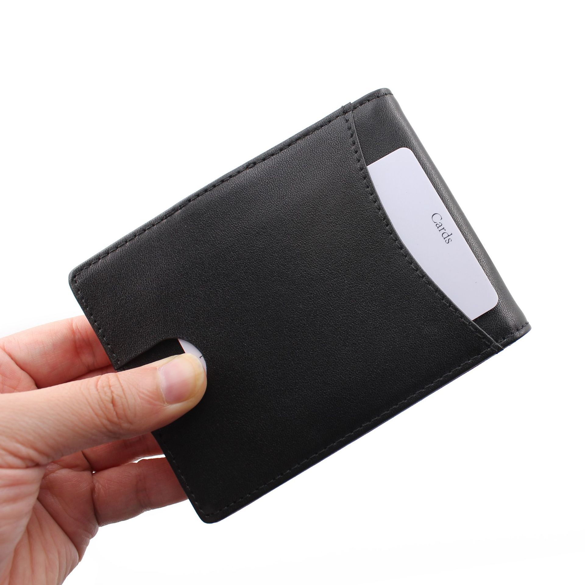 亞馬遜定制 歐美時(shí)尚休閑 輕修平紋超纖 三折多卡位零錢(qián)包美金夾