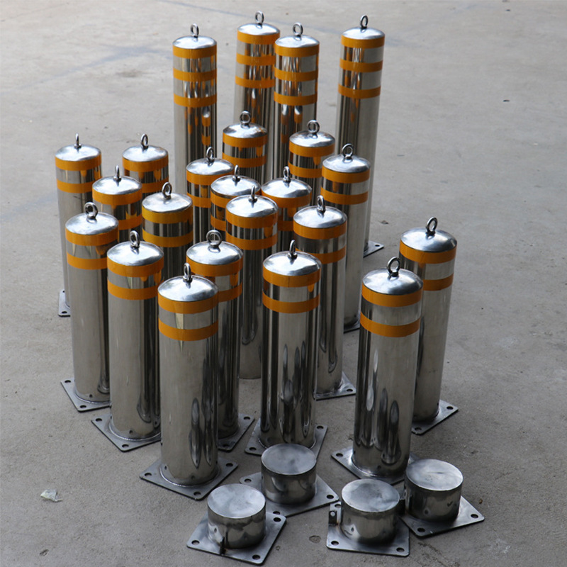 道路隔离警示柱柱  114活动预埋警示柱 不锈钢警示柱防撞栏防撞栏