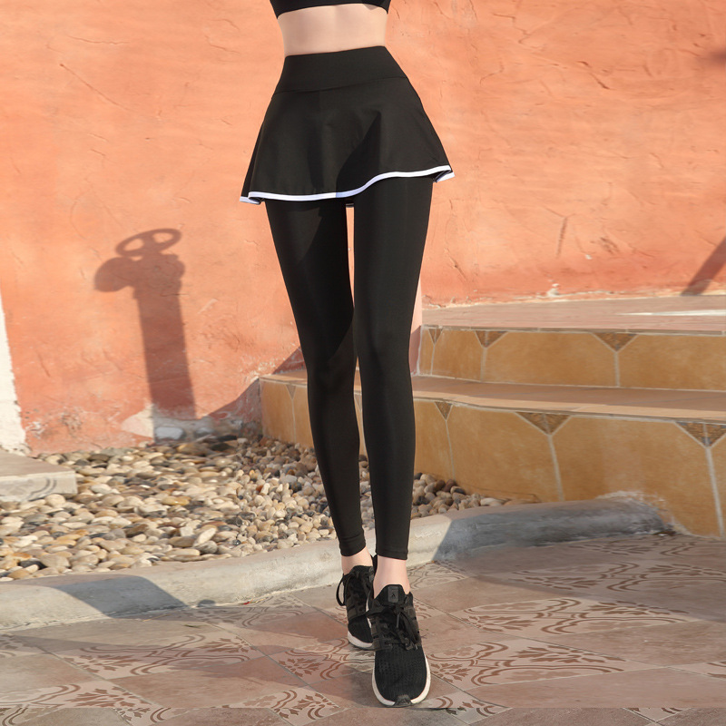 Factory Direct running sports pants women's dance action skirt design dance pants elastic high waist fashion yoga pants