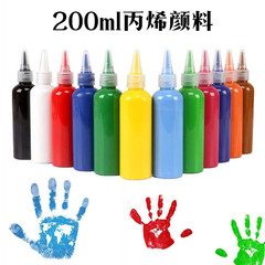 200ml 12-color acrylic paint, art bisque gypsum ceramic painting paint bottle
