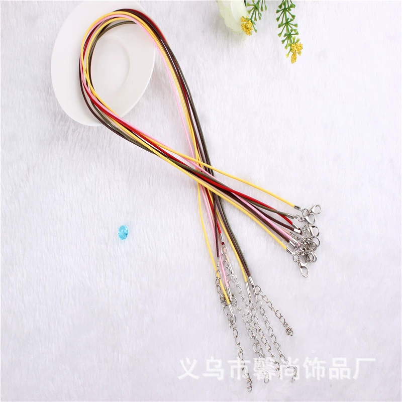 Кожаное веревочное ожерелье DIY Материал ручной работы Южная Корея восковая линия ожерелье аксессуары для ожерелья Прямая Продажа с фабрики