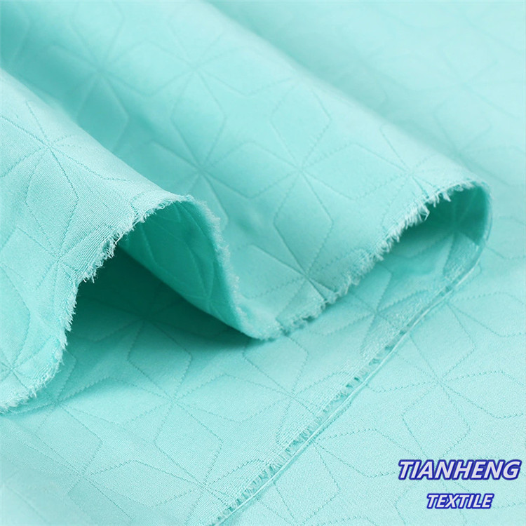 双层全涤几何菱形提花 女装西装外套短裤连衣裙抱枕面料现货批发