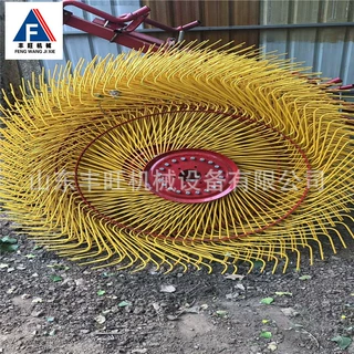 大型圆盘弹齿式搂草机  指盘式搂草机配套打捆机出售
