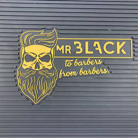 厂家直销 个性欧美老人头 电推防滑 垫理发器硅胶垫子 硅胶收纳垫