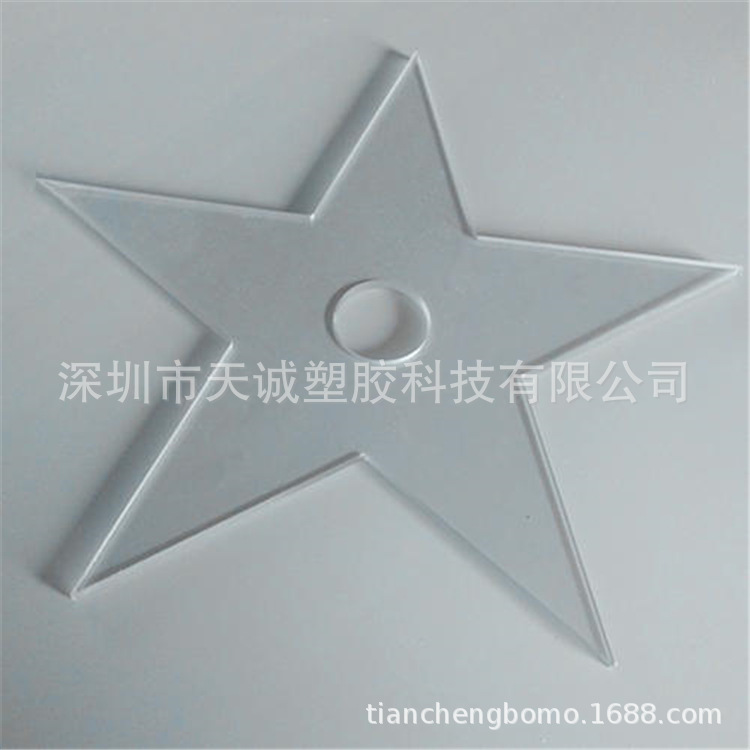 PC薄膜板加工透明PC阻燃雕刻模切背胶丝印加工尺寸加工