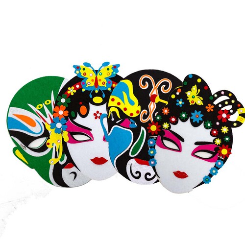 Opera and Peking Opera masks Children's Chinese style creative handmade DIY material package non-woven paste painting