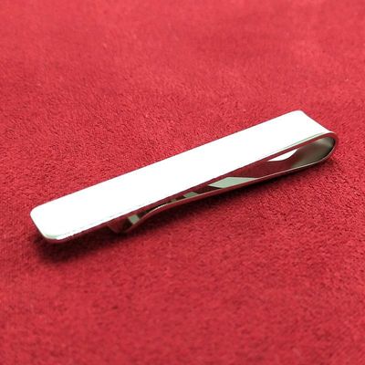 Electricity supplier wholesale goods in stock Europe and America Stainless steel Tie clips Metal blank necktie Accessories customized LOGO Tie clips