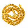 Spot imitation gold jewelry Vietnamese sand golden men's neck decoration retro Xiangyun hexagonal pineapple gold bead necklace men