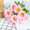 Carnations Simulation Flower Bouquet Chrysanthemum Single Plastic Decoration Living Room Plasma Table Swing Mother's Day Fake Flower Silk Flower