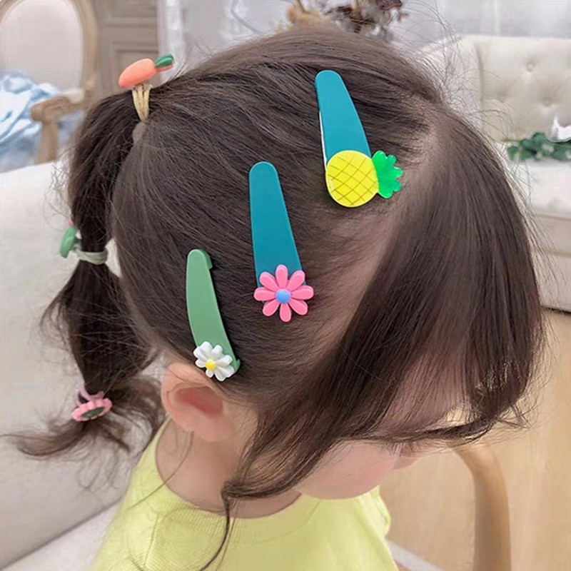 Juego de diez piezas de Corea del Sur horquilla para niños BB clip linda chica pelo roto flequillo clip tocado accesorios para el cabello de niña clip