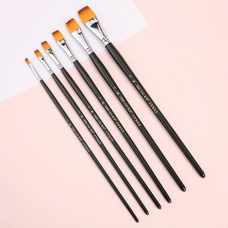 Nylon gouache, chalk, set, watercolour, acrylic, children's wooden brush, direct factory sales, wholesale