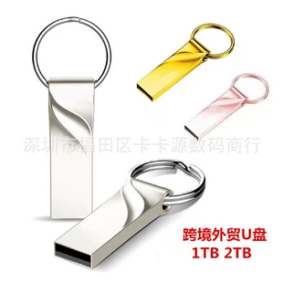 USB flash drive high-speed, 8–128 GB (selectable), metal keyring, customizable logo