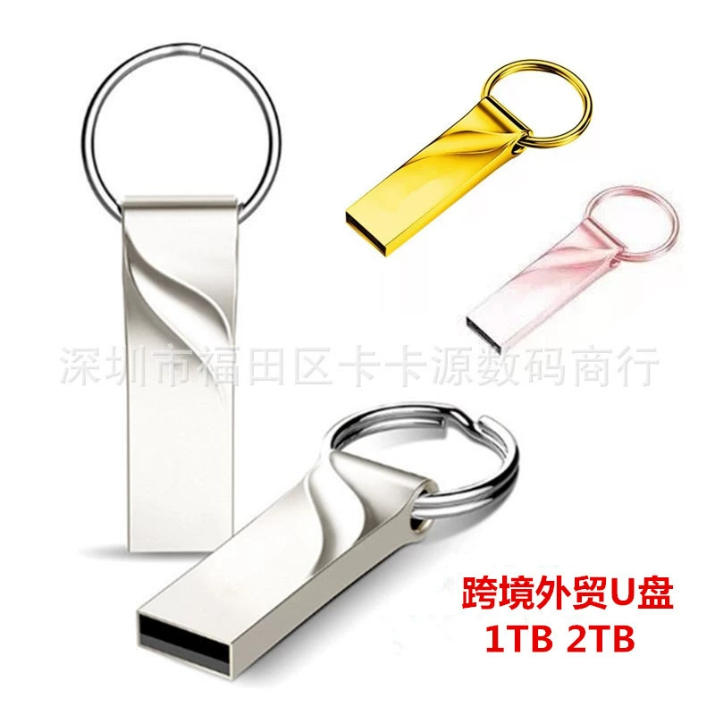 USB flash drive high-speed, 8–128 GB (selectable), metal keyring, customizable logo