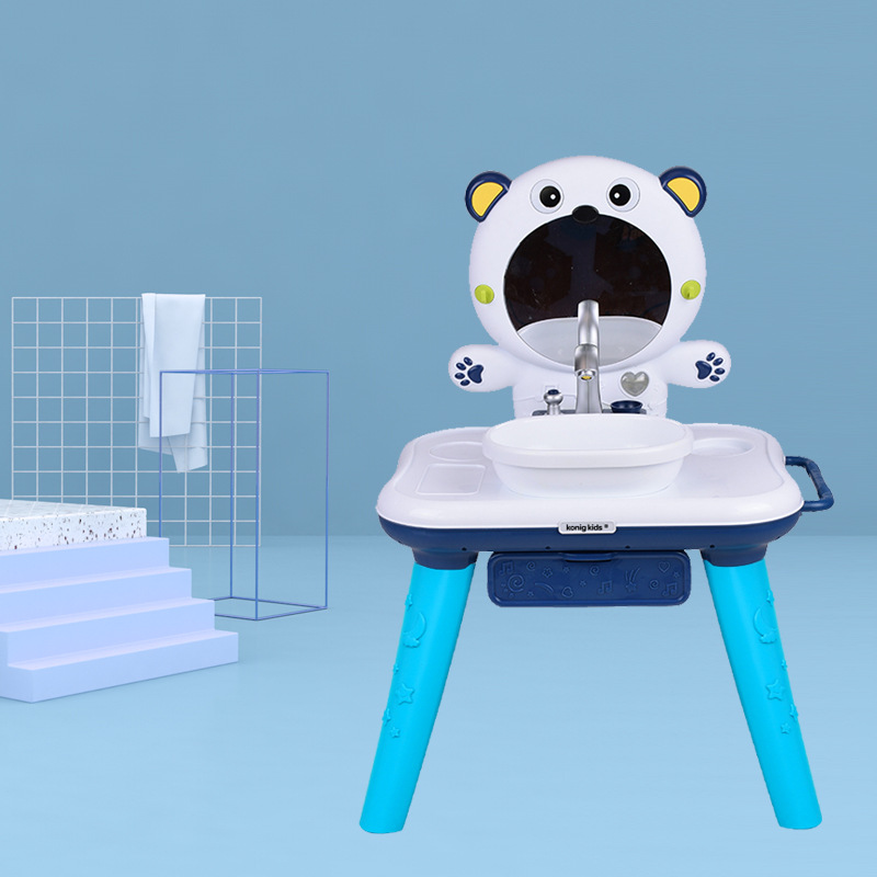 Transfronterizo de los niños jugar a los juguetes de la casa de simulación de agua de lavado traje de ejercicio educativo independiente niños y niñas juguetes