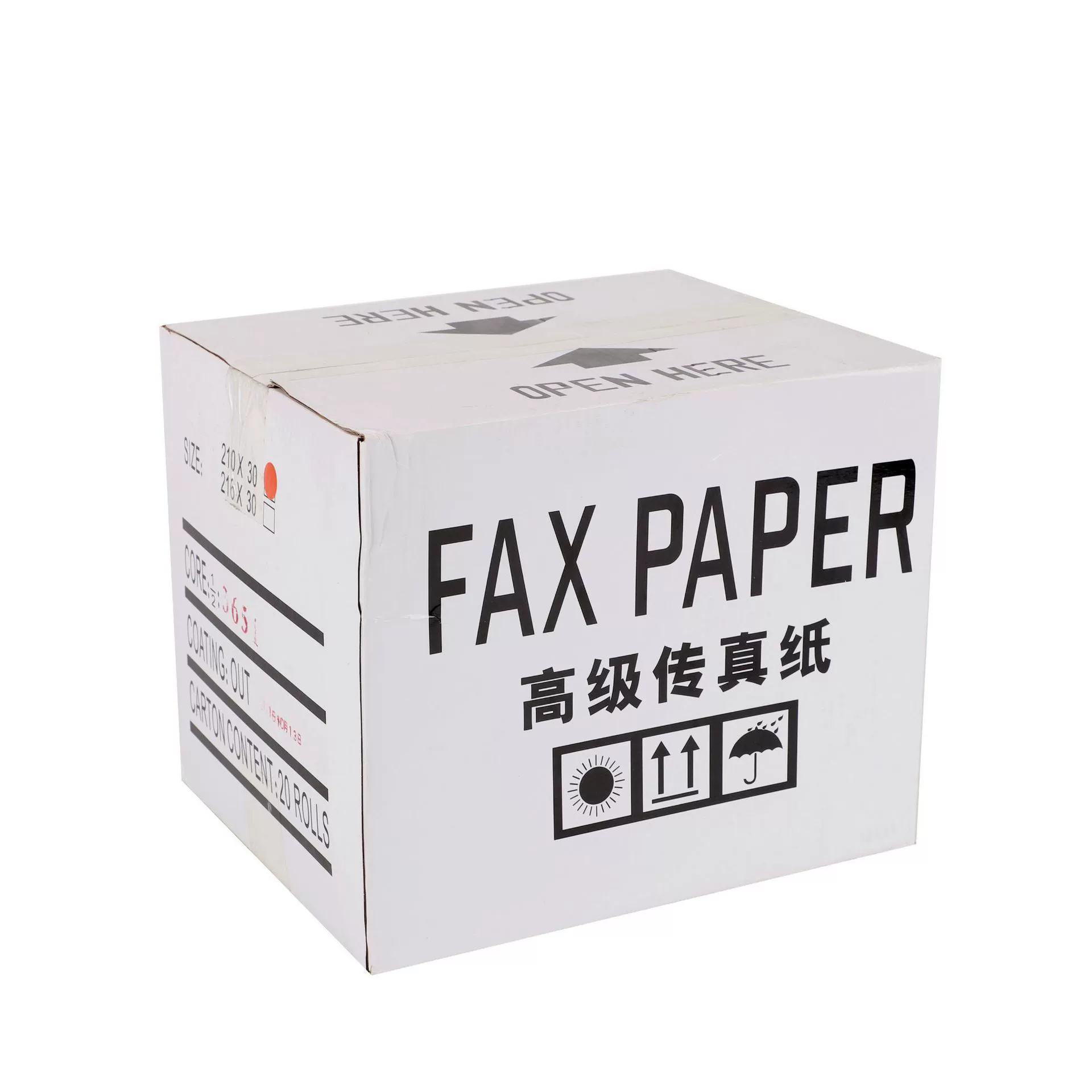 Тепловой факсовый бумага 210*50*15м curling fax paper сенсор нагретый - факс бумага производитель прямые продажи