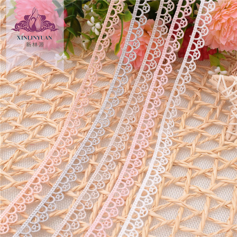 新品X111750系列镂空水溶小花边 1.2cm款服装内衣波浪涤纶小花边