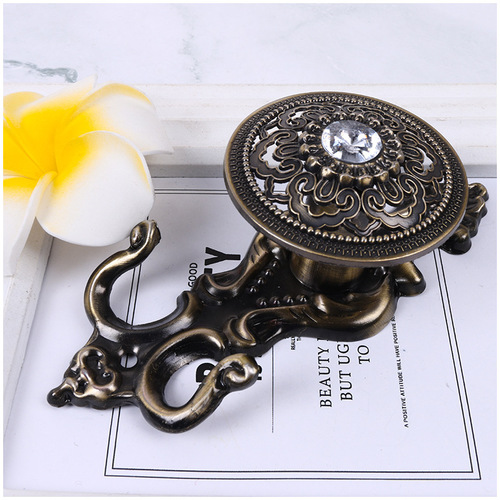 High-quality zinc alloy moiré metal hooks curtain accessories accessories hanging ball straps wall hooks wall hooks coat and hat hooks