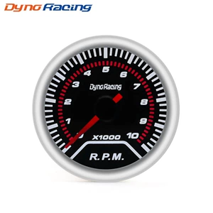 Car Modification 12v Universal sunglasses turn table 52mm white racing meter 0-10