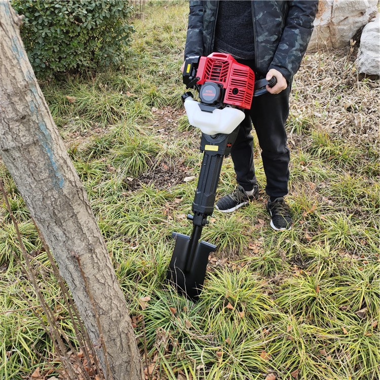 新款苗木移植断根机 汽油动力手提式挖树机 铲头式挖树机型号