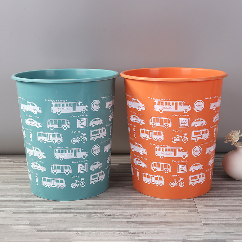 Fashionable multicoloured plastic garbage can for home use for…