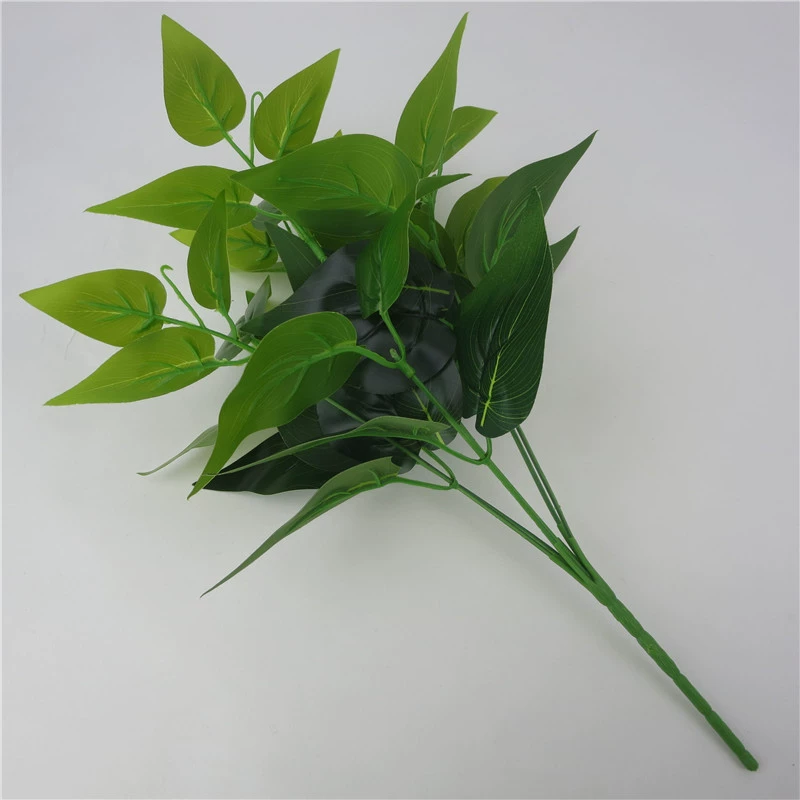 Поставка точек Simulation Green Simulation Plants 7 Founds Chicken Heart Green Plant Plants Plant Simulation Fake Fake Flower Decoration