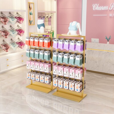 褲襪絲襪兒童襪子貨架盒裝內褲短褲展示架中島架手機殼飾品陳列架