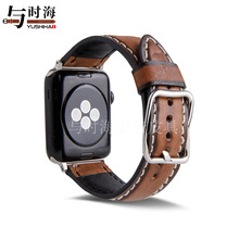 真皮表带支持定制适用一体智能表带苹果表链连接器蝴蝶扣手表带