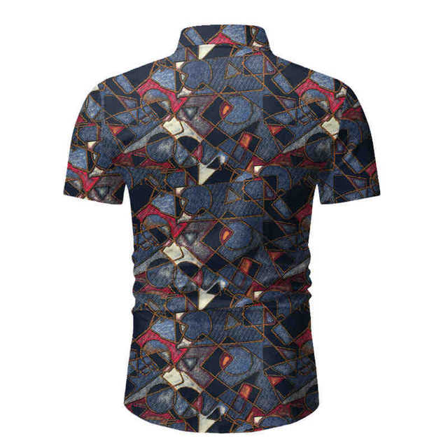 Men’s Casual Short Sleeve flower shirt new beach shirt