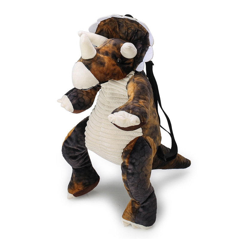 2020 nuevo estilo coreano ins bolso de los niños Super lindo dinosaurio mejorado felpa ligero fabricante