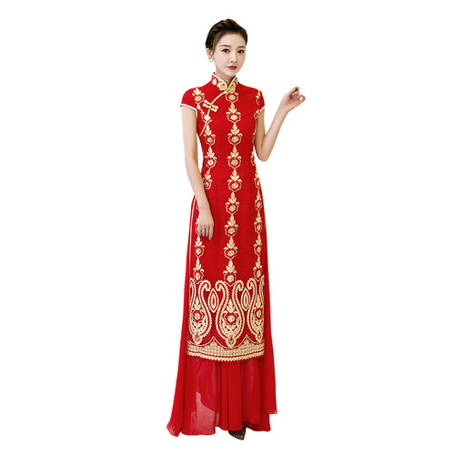 Chinese Dress Qipao for women Chinese cheongsam large dress style retro woman