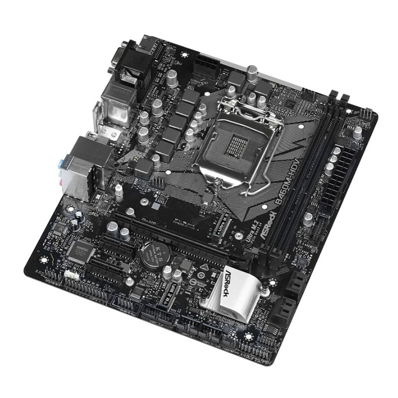 Материнская плата ASROCK B460M-HDV, сокет LGA1200, поддержка процессоров 10-го поколения Intel