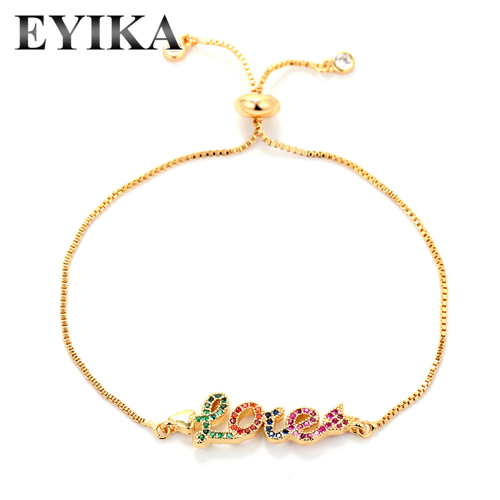 6g Weight Korean Color Zircon Full Diamond Snowflake Copper Bracelet