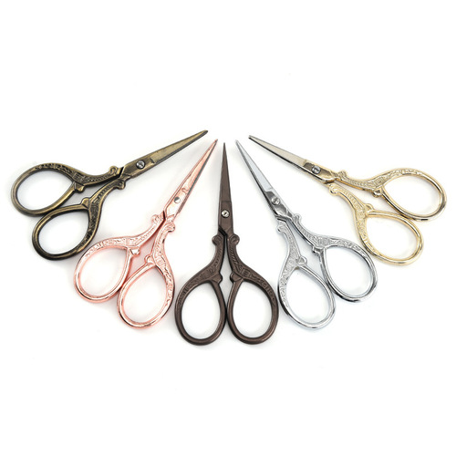 Xiaofeng scissors household tea bag scissors embroidery scissors beauty stainless steel small scissors crane scissors retro scissors